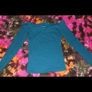 long sleeves off the shoulder top